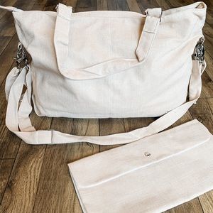 Cat & Dogma Linen Mom Carryall Bag - Natural